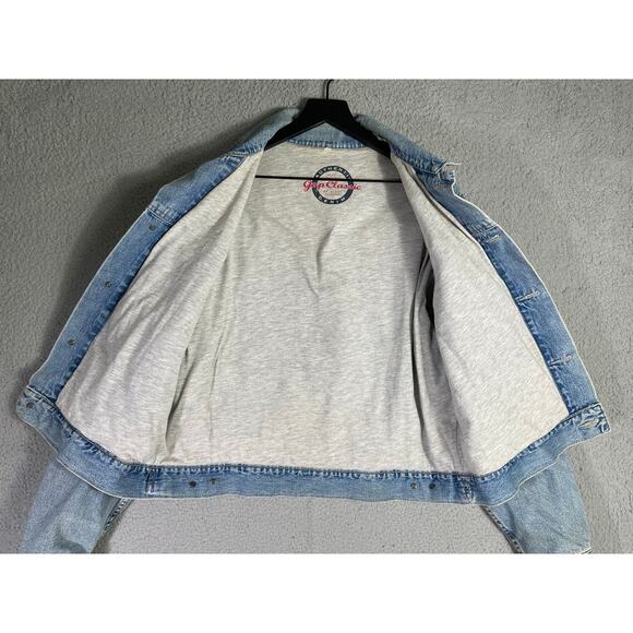 Vintage Gap Denim Jacket Women’s M Light Wash Hong Kong 90s Y2K Classic Fit - Picture 5 of 14